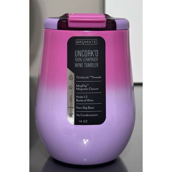BRUMATE UNCORK'D 14oz WINE TUMBLER, COTTON CANDY - Picture 2 of 5